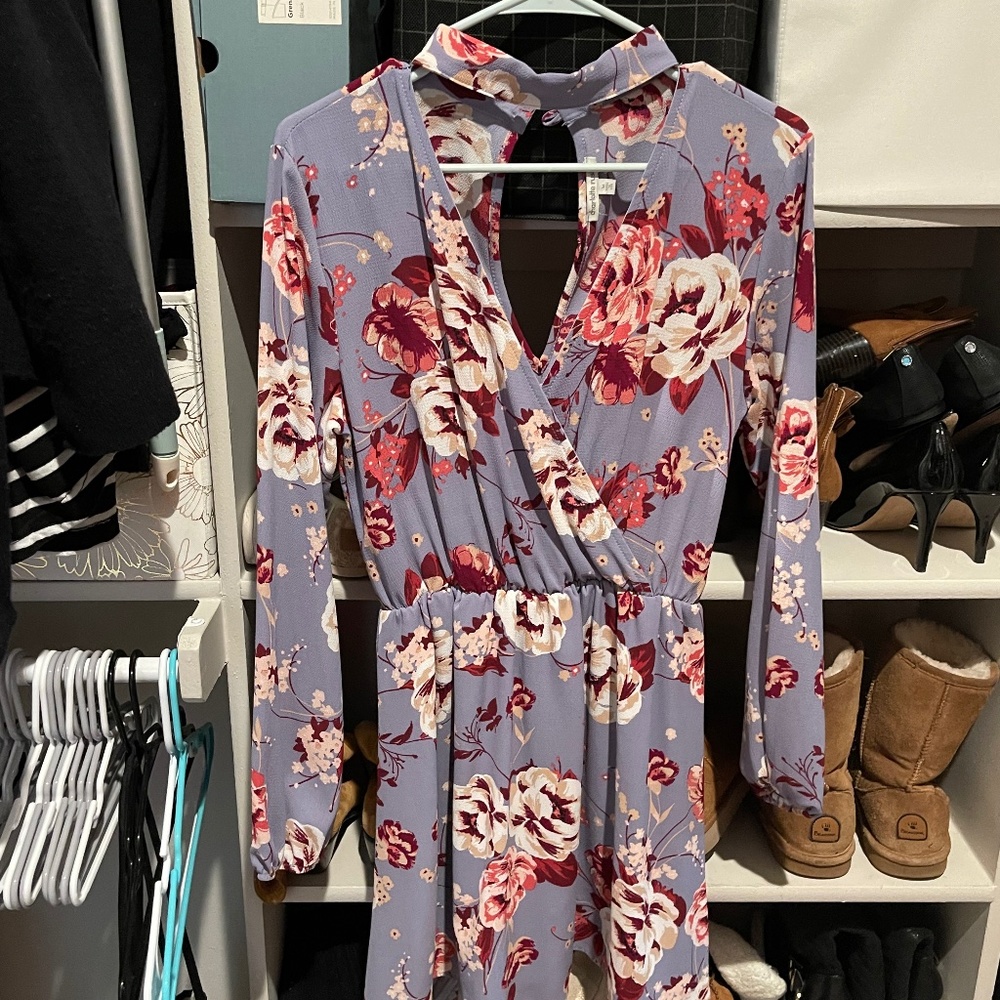 Floral cutout dress